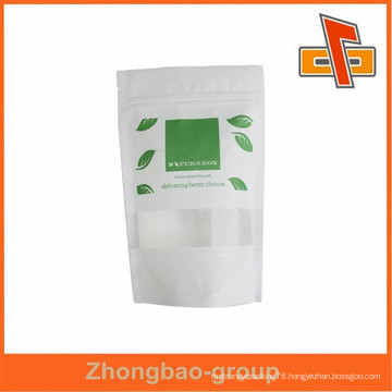 china pouch manufacturer sachet printing rice paper bag with zipper/window